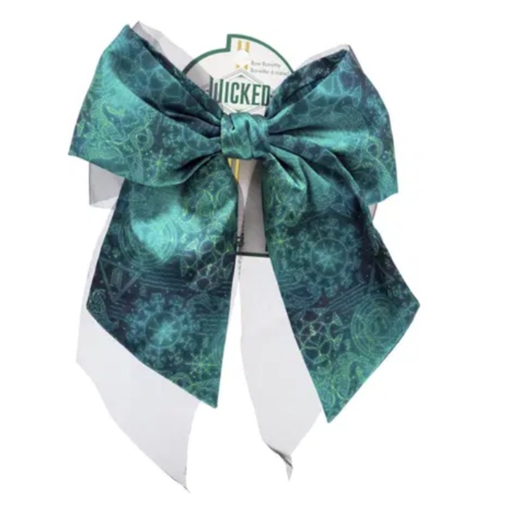 WICKED X CONAIR Collab Scunci Elphaba Hair Bow Barrette Clip Green BRAND NEW